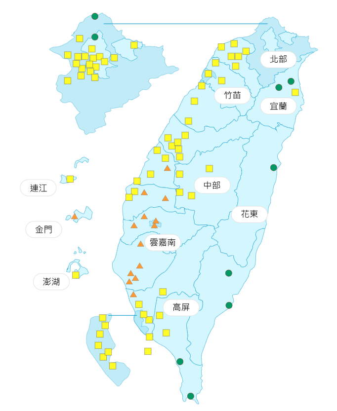 環境部公布各地空氣品質概況。&nbsp;&nbsp;&nbsp;圖：環境部提供