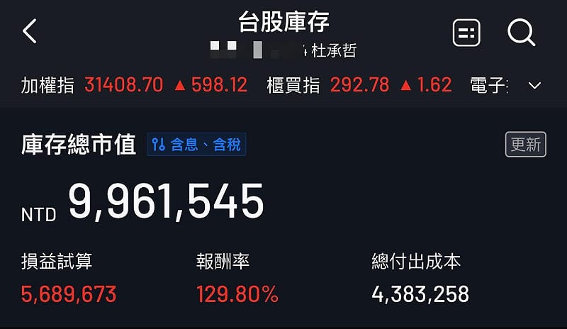 杜承哲在臉書宣布，只要吳宗憲、牛煦庭、陳之漢或其他任何人，可以證明「5000億美金全是納稅錢支出」，他就要把自己台股帳戶內將價值將近1000萬台幣的股票全部賣出「送給你們隨便運用」。&nbsp;&nbsp;&nbsp;圖：翻攝杜承哲臉書