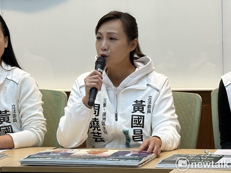 黃國昌三重蘆洲區主任周曉芸。&nbsp;&nbsp;&nbsp;圖：周煊惠 / 攝