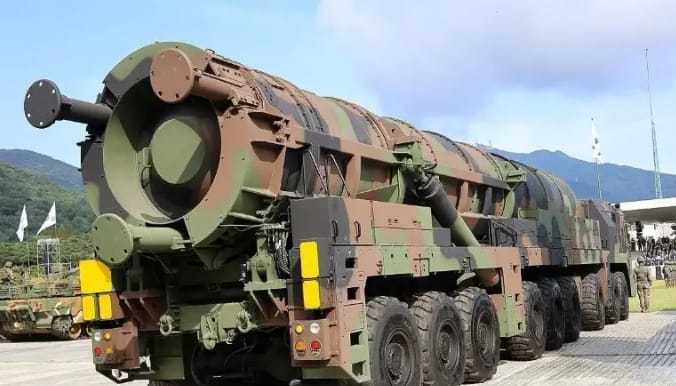 韓國玄武5號導彈估開亮相。&nbsp;&nbsp;&nbsp;圖 : 翻攝自環球網