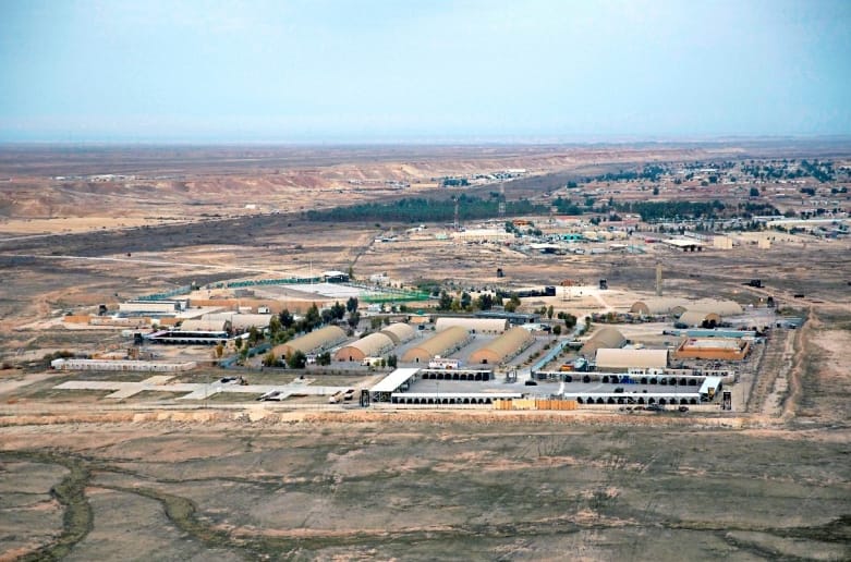 美軍在伊拉克「阿薩德空軍基地」的空拍圖。&nbsp;&nbsp;&nbsp;圖 : 達志影像 / 美聯社