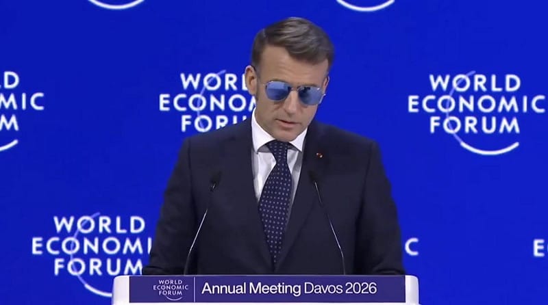  馬克宏已向美國媒體證實川普透露的群組訊息，確實將計畫在 22 日下午於巴黎召開G7會議。 圖：翻攝自 X 