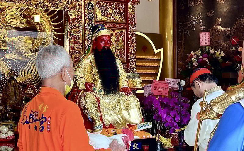前金萬興宮舉行新建「關公殿」開光安座大典。&nbsp;&nbsp;&nbsp;圖：萬興宮/提供