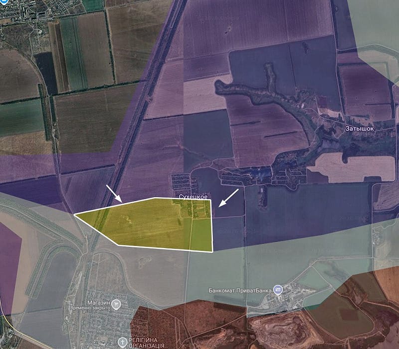 烏克蘭國防軍收復頓涅茨克州蘇凱茨克村（Sukhetske），俄軍已被清除出該聚落。&nbsp;&nbsp;&nbsp;圖：翻攝自 X @banderafella