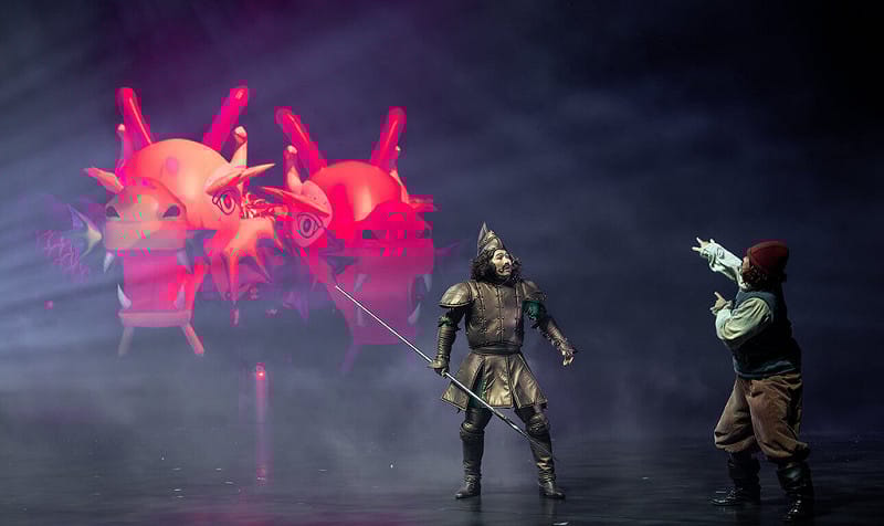 紙風車劇團24日舉辦「紙風車368兒童藝術工程20週年特別演出」，紙風車文教基金會執行長張敏宜指出，20週特別演出是一項成年禮，也是新的開始。圖為特別演出劇情。&nbsp;&nbsp;&nbsp;圖:總統府提供