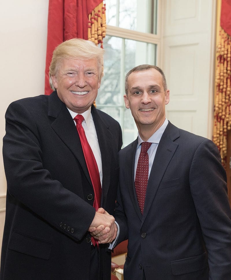 消息指出,國土安全部長諾姆及其幕僚長科里(右)也面臨失業危機。 圖:取自 X@Corey Lewandowski 消息指出,國土安全部長諾姆及其幕僚長科里(右)也面臨失業危機。 圖:取自 X@Corey Lewandowski