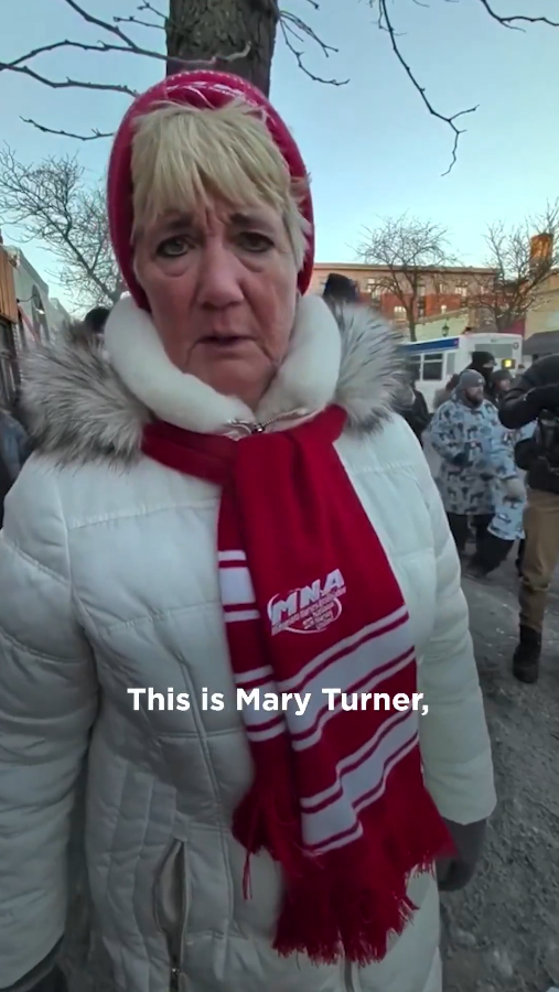 美國全國護士聯合會主席特納(Mary Turner)要求政府「立即廢除」ICE。 圖:翻攝自 X 美國全國護士聯合會主席特納(Mary Turner)要求政府「立即廢除」ICE。 圖:翻攝自 X