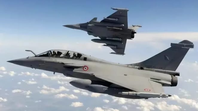 法國達梭公司製造的陣風戰機。&nbsp;&nbsp;&nbsp;圖 : 翻攝自鳳凰網