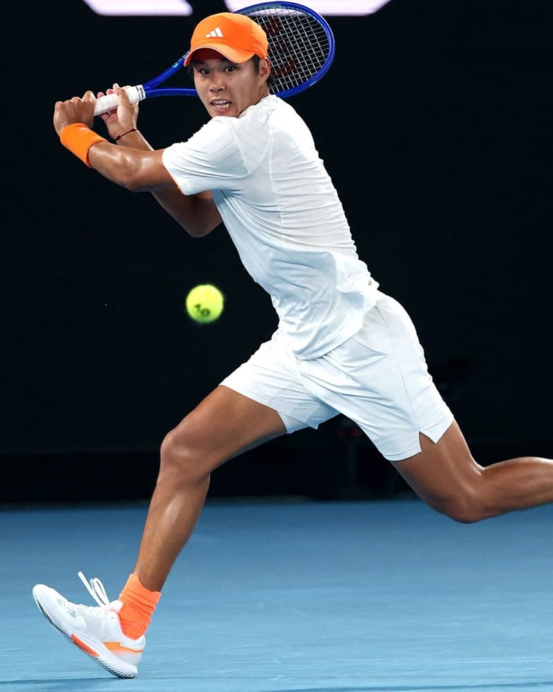 勒納．田（圖）職業生涯首度闖進大滿貫8強賽事。（圖取自x.com/AustralianOpen）&nbsp;&nbsp;&nbsp;