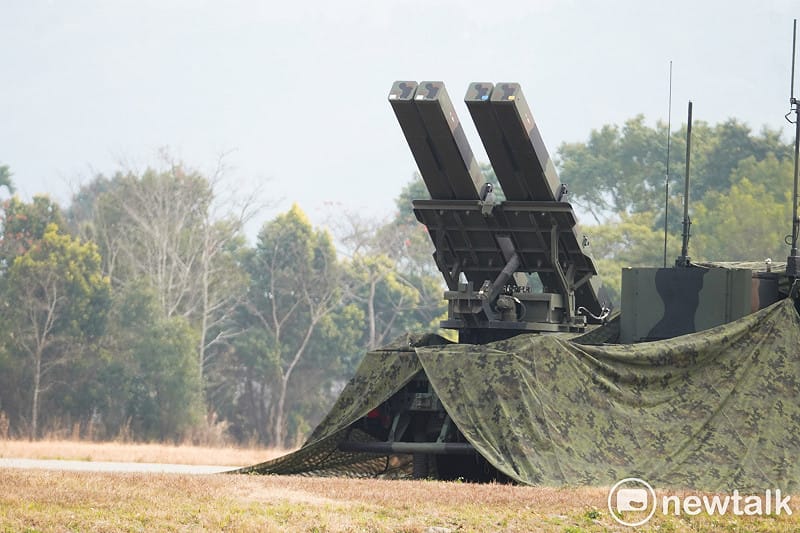 「陸射劍二」防空飛彈系統待命警戒協同作戰。&nbsp;&nbsp;&nbsp;圖：張良一/攝