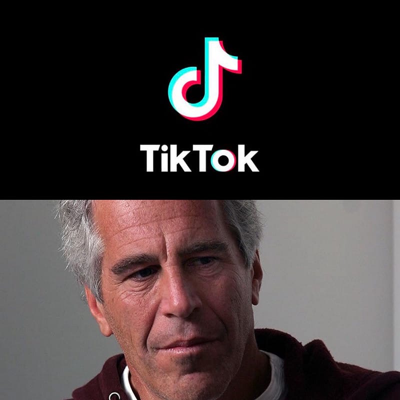TikTok 美國業務易主甲骨文後，用戶私訊提及 Epstein 一詞遭系統阻擋，引發外界質疑政治干預。&nbsp;&nbsp;&nbsp;圖：翻攝自 X @PopBase