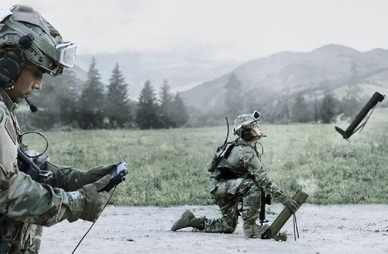 陸軍以「獵鴞專案」向美國採購彈簧刀無人機300（Switchblade 300）&nbsp;&nbsp;&nbsp;圖 : 翻攝自AeroVironment