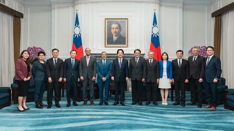 賴清德說,台灣和美國將攜手擴大在AI晶片的全球領先優勢,也創造彼此的繁榮發展。 圖:總統府提供 賴清德說,台灣和美國將攜手擴大在AI晶片的全球領先優勢,也創造彼此的繁榮發展。 圖:總統府提供