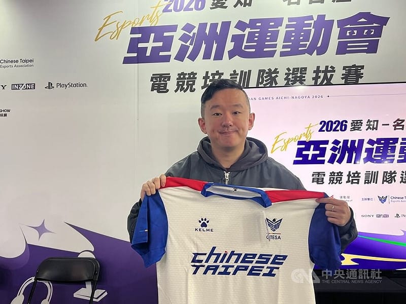 2026名古屋亞運電競「格鬥天王XV」培訓隊選拔賽29日在南港展覽館登場，台灣電競名將ET（林家弘）（圖）成功搶下亞運國手資格，受訪時直言盼替台灣爭光。中央社記者陳容琛攝　115年1月29日&nbsp;&nbsp;&nbsp;
