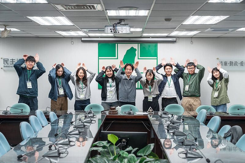 賴清德說,台灣經濟前景是好的。 圖:民進黨提供 賴清德說,台灣經濟前景是好的。 圖:民進黨提供