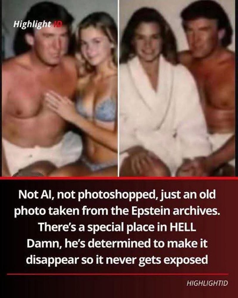 現任總統川普則被指在 1990 年代曾多次搭乘對方私人飛機。另有社群平台流傳川普與疑似未成年女性的合照,但尚未獲權威機構驗證真偽。圖:翻攝自X帳號@drhossamsamy65 現任總統川普則被指在 1990 年代曾多次搭乘對方私人飛機。另有社群平台流傳川普與疑似未成年女性的合照,但尚未獲權威機構驗證真偽。圖:翻攝自X帳號@drhossamsamy65