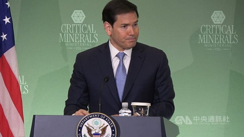 美國「關鍵礦產部長級會議」4日在國務院舉行，推動關鍵礦產多元化布局。國務卿盧比歐會後向媒體表示，美方目前有55個合作夥伴，其中多數國家已簽署加入。中央社記者鍾佑貞華盛頓攝 115年2月5日&nbsp;&nbsp;&nbsp;圖：中央社提供