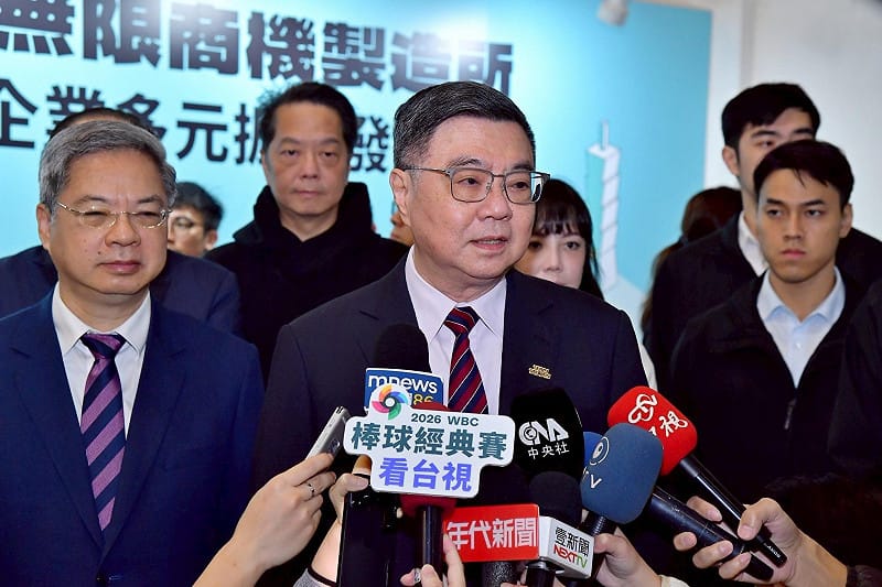 卓榮泰院長今(6)日出席「中小微企業多元振興發展計畫成果發表會」開幕典禮受訪。&nbsp;&nbsp;&nbsp;圖：行政院提供