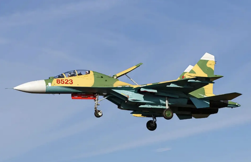  越南現任空軍戰機仍以蘇-30MKV等為主力，不過早已無法因應現代空戰需求。 圖：翻攝自 騰訊網 河東三叔 