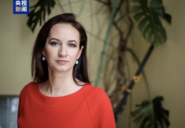 立陶宛新總理魯吉涅內。&nbsp;&nbsp;&nbsp;圖 : 翻攝自央視新聞