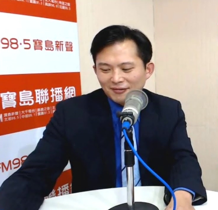 時代力量立法委員黃國昌今(20)日接受廣播專訪專訪，談及已正式成案的獵雷艦案。   圖：寶島聯播網/提供