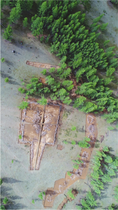 高勒毛都2號墓地航拍圖   圖：翻攝自大河報