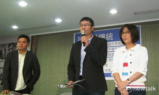 針對壹週刊報導馬英九密會陳盈助，民進黨於2011年11月16日舉行記者會回應。   圖：新頭殼資料照片