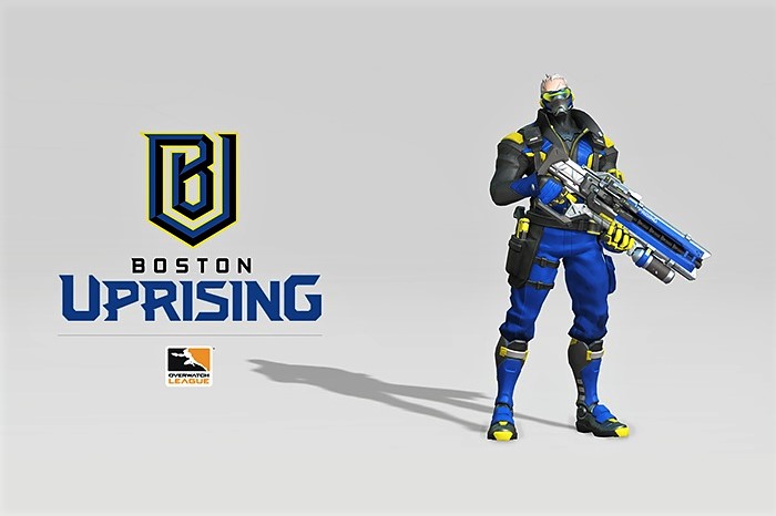 《鬥陣特攻》職業電競聯賽波士頓戰隊宣布隊伍名稱為 Boston Uprising 與其隊徽、顏色。   圖：暴雪娛樂/提供