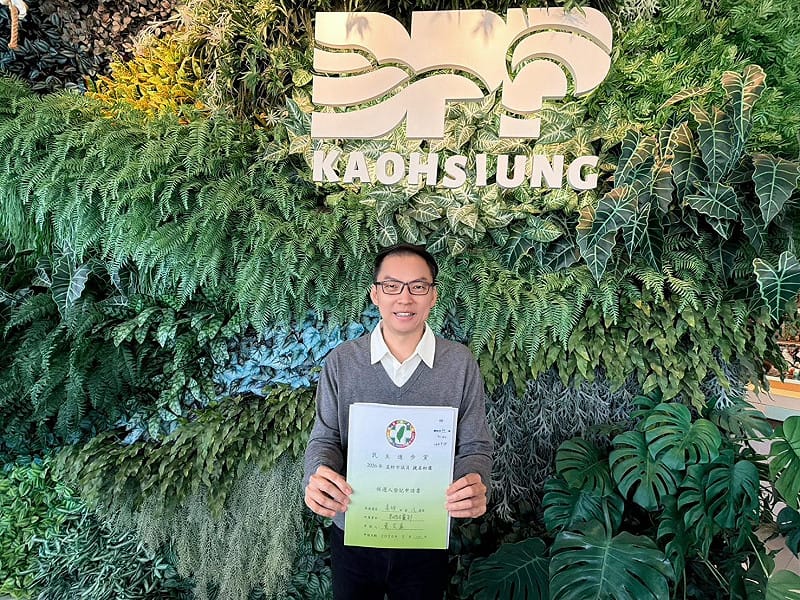 黃文益完成初選登記，尋求市議員三連霸。&nbsp;&nbsp;&nbsp;圖：黃文益服務處/提供