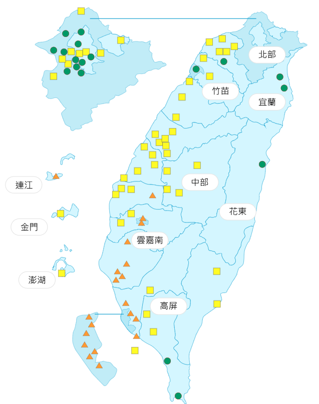 環境部公布各地空氣品質概況。&nbsp;&nbsp;&nbsp;圖：環境部提供