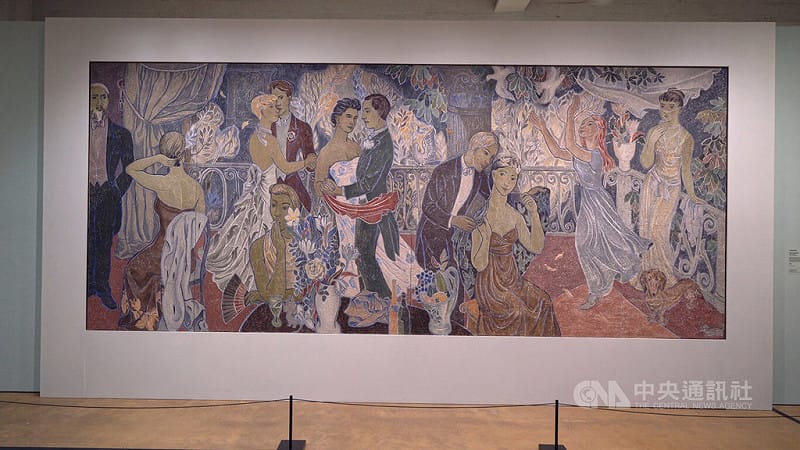 朵貝．楊笙最具代表性創作是1947年的濕壁畫作品「鄉間盛宴」。中央社記者巫祈麟赫爾辛基攝　115年2月14日&nbsp;&nbsp;&nbsp;圖：中央社提供