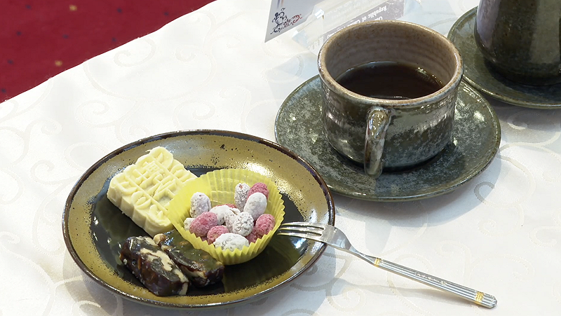  賴清德準備茶敘餐點，象徵「以和為貴」。 圖：總統府提供 