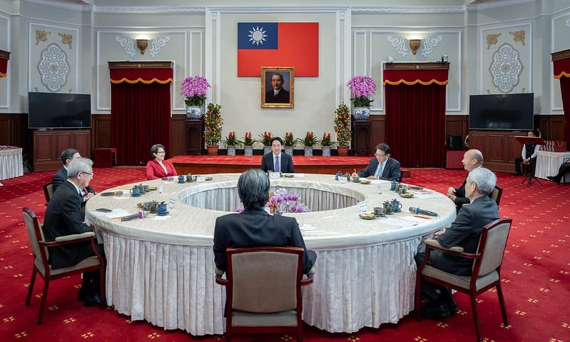  賴清德與五院院長茶敘。 圖：總統府提供 