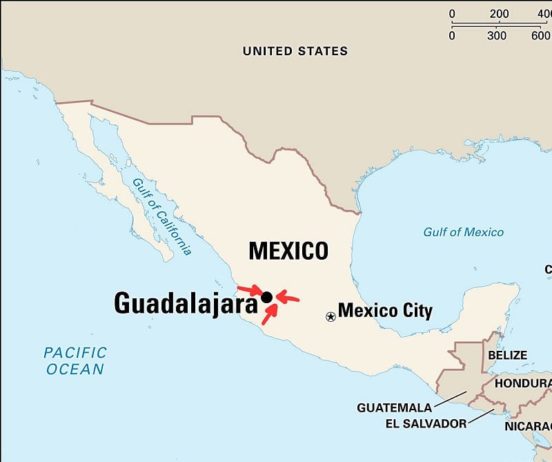  歐塞奎拉建立的「哈里斯科新世代集團」（CJNG）大本營位於瓜達拉哈拉（Guadalajara）。 圖 : 翻攝自 X 