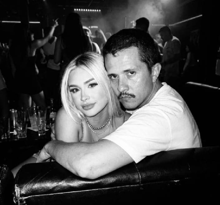 墨西哥大毒梟門喬與情婦瑪麗亞·茱莉莎。&nbsp;&nbsp;&nbsp;圖 : 翻攝自 X / Luis M 37 