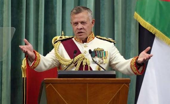 阿卜杜拉二世仍公開強調，約旦「絕不允許其領空遭到侵犯，也不會成為戰爭的戰場」。 圖:翻攝自X帳號@MOSSADil