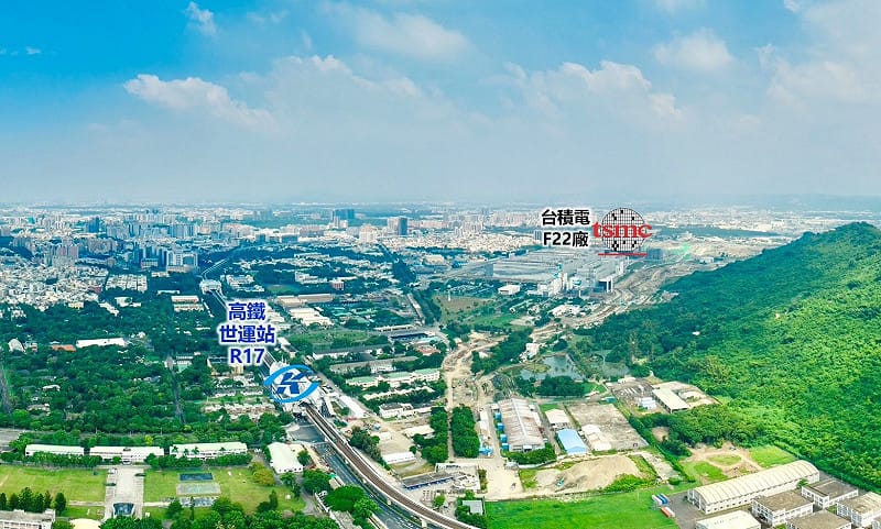 高雄楠梓產業園區與捷運系統鳥瞰圖。&nbsp;&nbsp;&nbsp;圖：高雄市經發局/提供