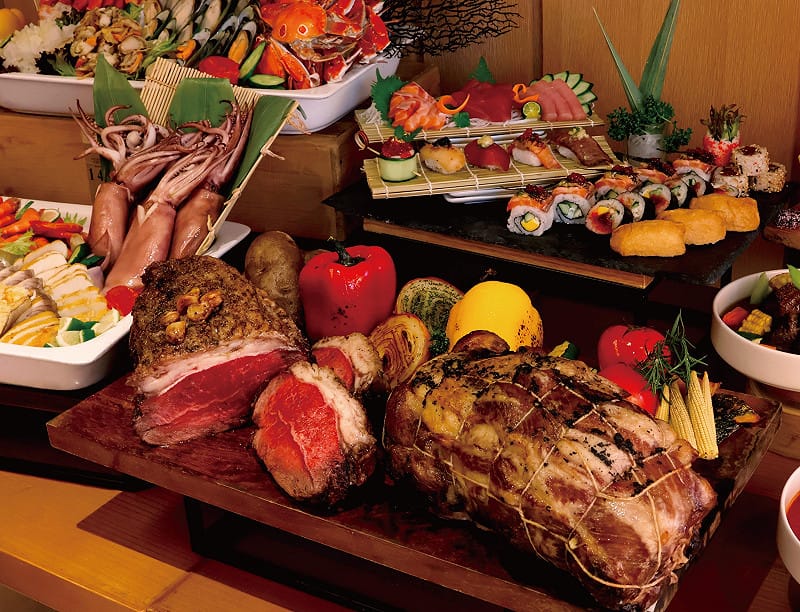 饗樂全日餐廳自助百匯。&nbsp;&nbsp;&nbsp;圖：日月千禧/提供