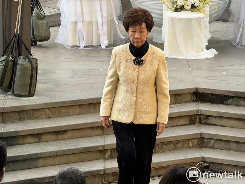  呂秀蓮出席「台北市二二八事件79周年紀念會」。 圖：高逸帆／攝 