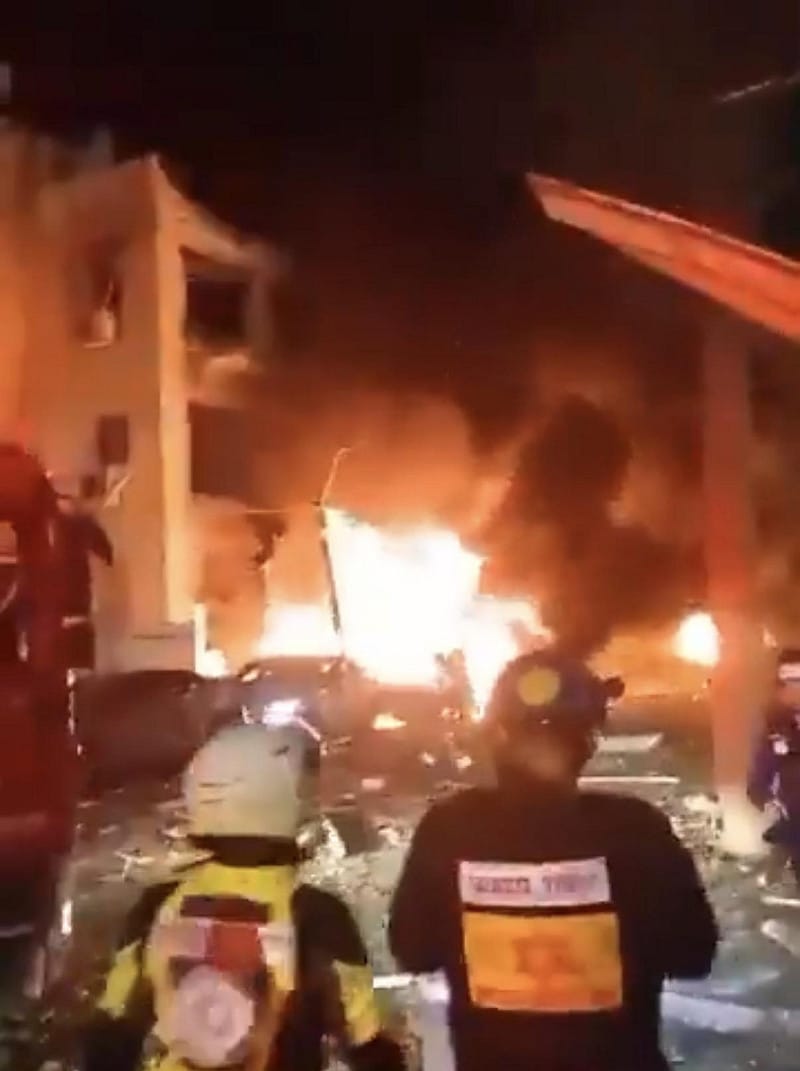  以色列特拉維夫也在此次伊朗反擊名單中。 圖：翻攝自 X 