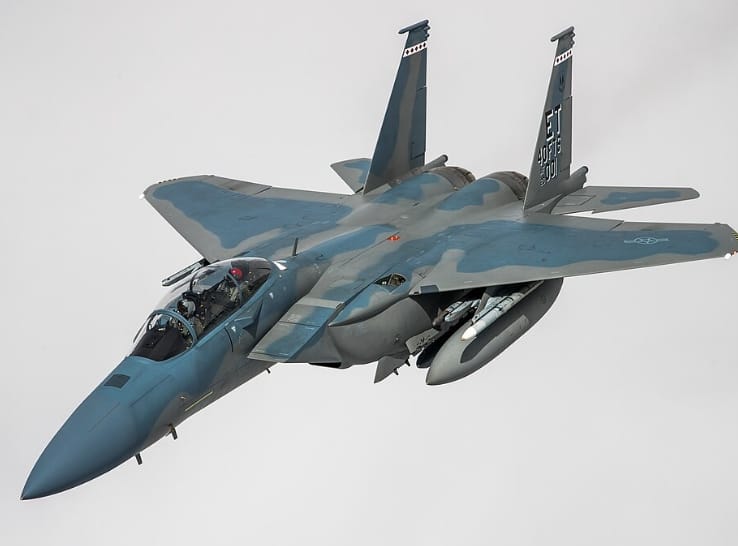 美軍F-15系列戰機。(示意圖)&nbsp;&nbsp;&nbsp;圖 : 翻攝自軍武大V