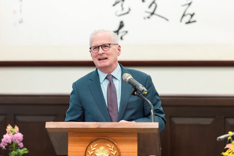  「美國半導體產業協會」紐弗（John Neuffer）總裁。 圖：總統府提供 