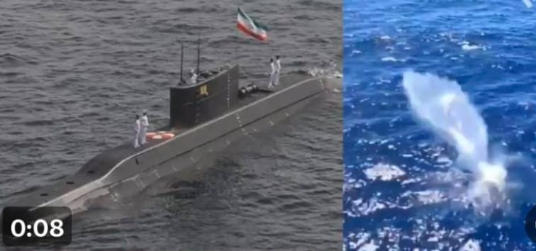 伊朗海軍潛艦「征服者」號遭到美軍獵殺擊沉。&nbsp;&nbsp;&nbsp;圖 : 翻攝自 X / Baba Banaras