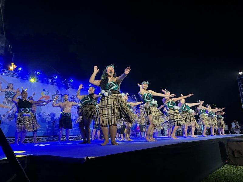 毛利表演團舞出紐西蘭原民文化&nbsp;&nbsp;&nbsp;圖：翻攝自2026燈會在嘉義官網