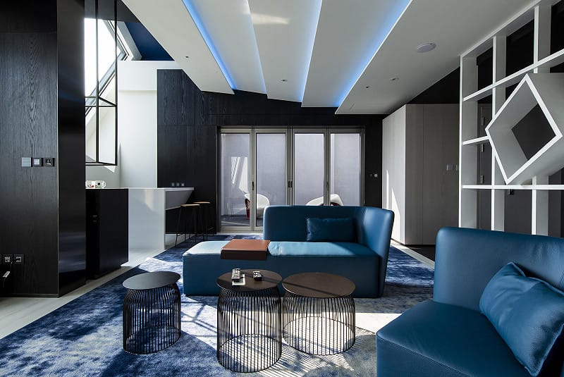 台中大毅老爺行旅頂級「行旅套房」坐擁36坪寬廣視野，客臥分離設計打造專屬包場應援夜。&nbsp;&nbsp;&nbsp;圖：大毅老爺行旅/提供