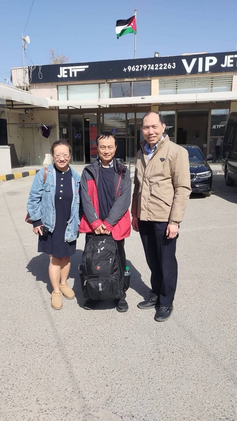 駐以色列代表處及駐約旦代表處聯手接力協助國人經東南亞轉機返台。&nbsp;&nbsp;&nbsp;圖：外交部提供