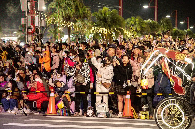 2026台灣燈會在嘉義，吸引大量民眾前來賞燈。&nbsp;&nbsp;&nbsp;圖：嘉義縣政府提供