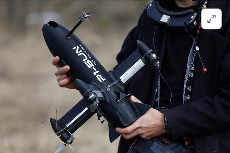 烏克蘭將允許美國使用其自主生產的P1-SUN攔截無人機。&nbsp;&nbsp;&nbsp;圖：翻攝自 X @xinwendiaocha