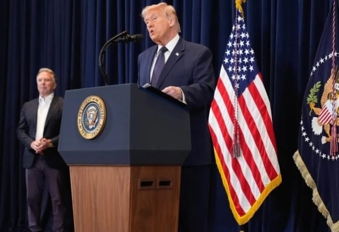 美國總統川普。&nbsp;&nbsp;&nbsp;圖 : 影片截圖