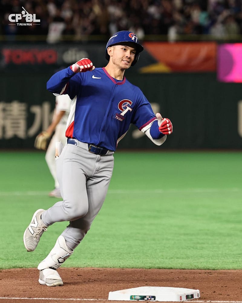 費仔在WBC棒子火燙，連兩場開轟，表現精彩。&nbsp;&nbsp;&nbsp;圖：取自CPBL 中華職棒臉書